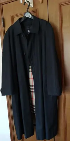 バーバリーロンドン　綿コート　4Lステンカラー　ノバチェック