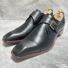 831 【人気】キャサリンハムネットロンドン モンクストラップ 黒 26cm