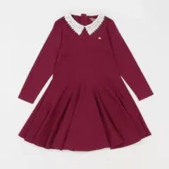 美品】ケイトスペード ロングワンピース 総レース フリル バックリボン 