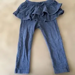 フリル付きダークブルー レギンス 90㎝