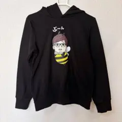 HIKAKIN黒パーカー 蜂のキャラクター付き140sizeお値下げ