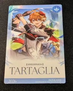 タルタリヤ おみ 쿠지 フォトカード ホヨランド2026 韓国限定 원신