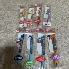 新品未使用　Hello Kitty ボールペン8本　ご当地キティー