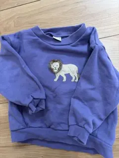 petit main ライオン刺繍 トレーナー 110