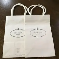 PRADA ショップ袋 ホワイト 小型