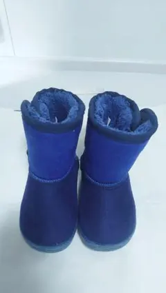 ムートンブーツ【14cm】ネイビー