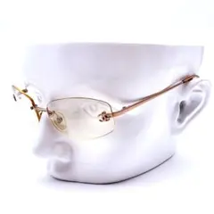 美品☆ シャネル　4003 リムレス　サングラス　ココマーク　オレンジ　Y2K 美品☆ シャネル 4003 リムレス サングラス ココマーク オレンジ Y2K