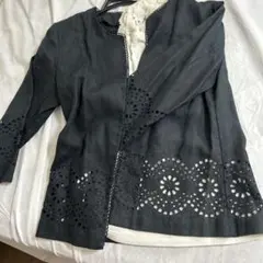 ローラアシュレー　カットワークジャケットのサムネイル
