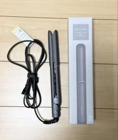 SALONIA グロッシーケアストレートアイロン　24mm グレー