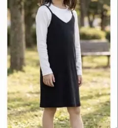 リブキャミソールワンピース GU 120 女の子 キャミワンピース ワンピース