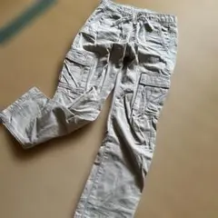 美品H&M ベージュ カーゴパンツ 140