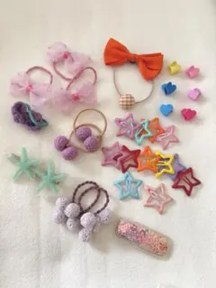 キッズ ヘアアクセサリー 大量まとめ売り 女の子 髪飾り【匿名配送】