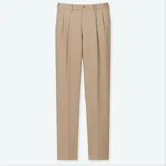 ユニクロ　メンズ チノパン ツータックチノ　ベージュ　L〜XL