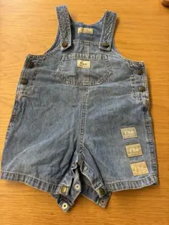 【BeBe】エフベベ デニム サロペット 90cm ワッペンのサムネイル