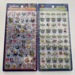 ズートピア トイ・ストーリー ボンボンドロップシール 2枚セット