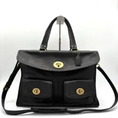 名作 Vintage Coach Hampton Legacy 2way bag - メルカリ