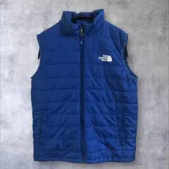 【大特価】THE NORTH FACE青ライトダウンベスト140ザノースフェイス