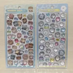 ボンボンドロップシール 水族館限定　カワウソ アザラシ　正規品　２種セット