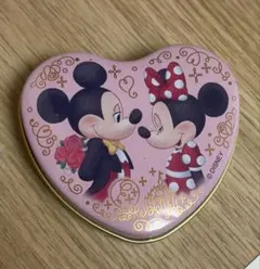 ミッキー ミニー ハート型缶 ディズニー 空き缶