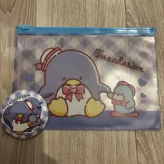 タキシードサム ファスナーケース 缶バッチ風ミラー　セット