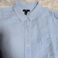 【GAP】ギャップシャツ　美品ドット柄　Ｌサイズ