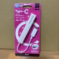 Digio2 Type-C USB2.0 4ポート変換ハブ UH-C2394Wのサムネイル