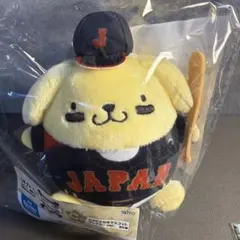サンリオ 侍ジャパン C賞　カラビナ付きマスコット《ポムポムプリン》