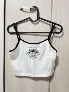 SHEIN プリントキャミソール Sサイズ ホワイト