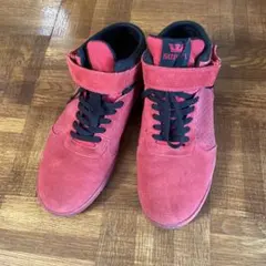 supra スニーカー　スエード　赤