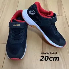 asics kids アシックス レーザービーム RI-MG スニーカー 黒 赤