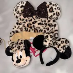 ディズニーミニーマウスヒョウ柄被り物のサムネイル