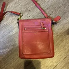 COACH レッド ショルダーバッグ