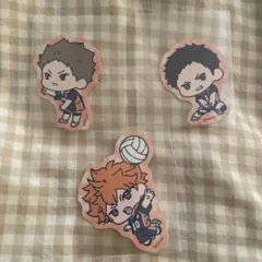 ハイキュー!! プレーンクッキー イオン限定 ステッカー 日向 澤村 木下