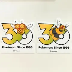【韓国限定】ポケモン 30周年 ミツハニー ビークイン ステッカーのサムネイル