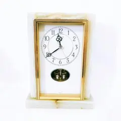 CITIZEN シチズン 置き時計 オニキス 回転振り子 4RG636 レトロ