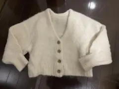 FUR FUR ファーリーカーディガン ホワイト ふわふわ