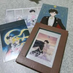 セーラームーン ポストカード 3枚セット フォトフレームのおまけ付き