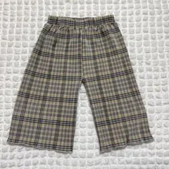 ミラーベイ　チェック柄プリーツパンツ