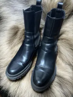 ZARA ヒールブーツ　サイドゴア　サイズ42