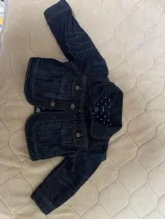【美品】babyGap デニムジャケット Gジャン 80cm ドット柄