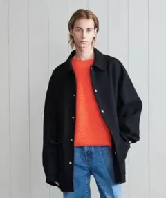 auralee HARD TWIST WOOL DOBBY HALF COAT - メルカリ