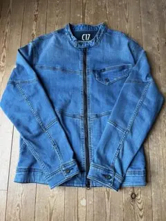 C17 デニムジャケット ジップアップ　Lサイズ
