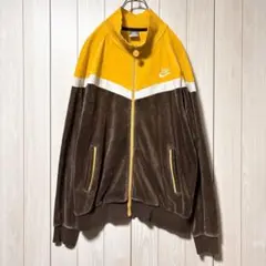 【希少】 Y2K 00s Nike ナイキ ベロア トラックジャケット XL