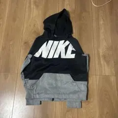NIKE キッズ パーカー ブラック グレー