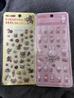 トムとジェリー・ミッフィー ぷくぷくシール2シートセット