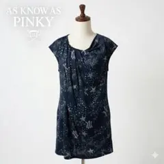 AS KNOW AS PINKYアズノゥアズピンキー星柄ラドレープワンピースのサムネイル