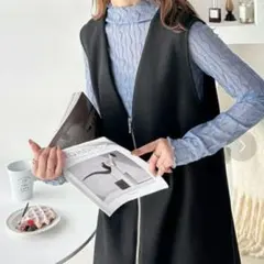 クラシカルエルフ　ワンピース　ジャンパースカート　サロペットスカート　ブラックM