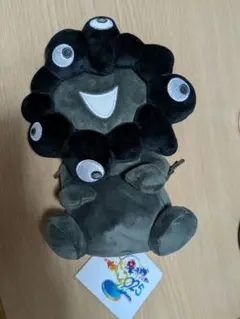 ミャクミャク　お手玉風　ぬいぐるみ黒S　万博