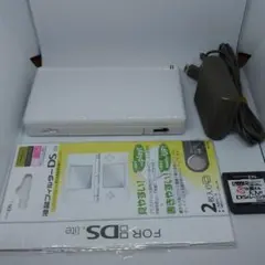 美品☆ ニンテンドーDS Lite クリスタルホワイト 動作良好 おまけつき♬