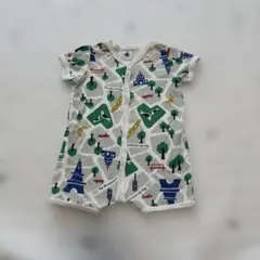 プチバトー　コットンロンパース 3m/60cm